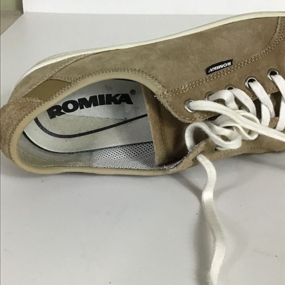 Romika Women Suede Sneakers Sz. 40/9US Brown Used Low top Comfort Shoes - Picture 9 of 10